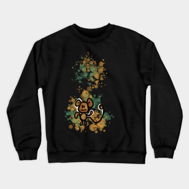 Monkey Crewneck Sweatshirt by ArryDesign